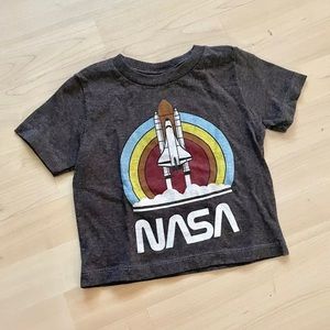 NASA Space Ship Shuttle Launch Take Off Gray Shirt 18 Months Top Casual